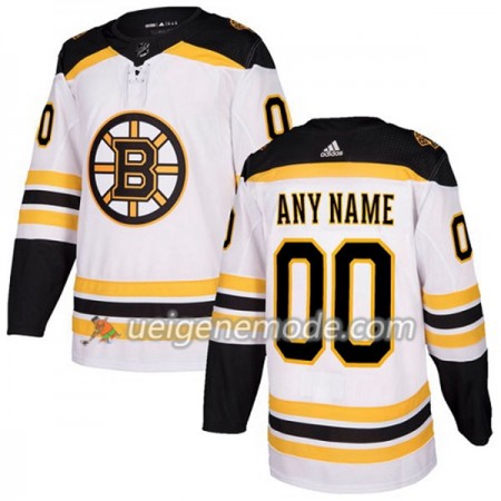 Dame Eishockey Boston Bruins Trikot Custom Adidas 2017-2018 Weiß Authentic